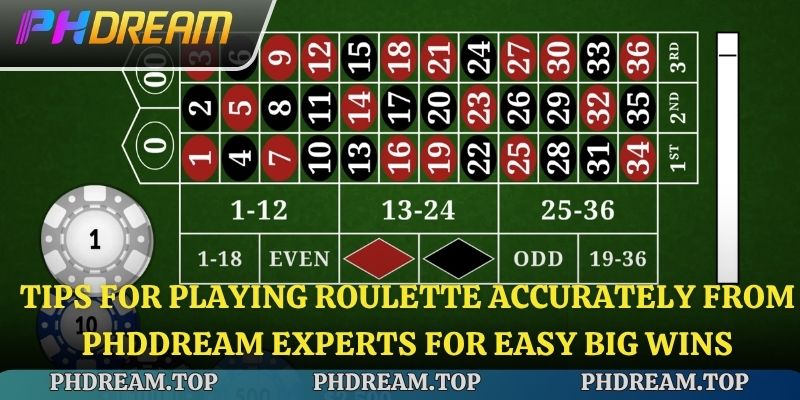 Tips for Playing Roulette Accurately from Phdream Experts for Easy Big Wins